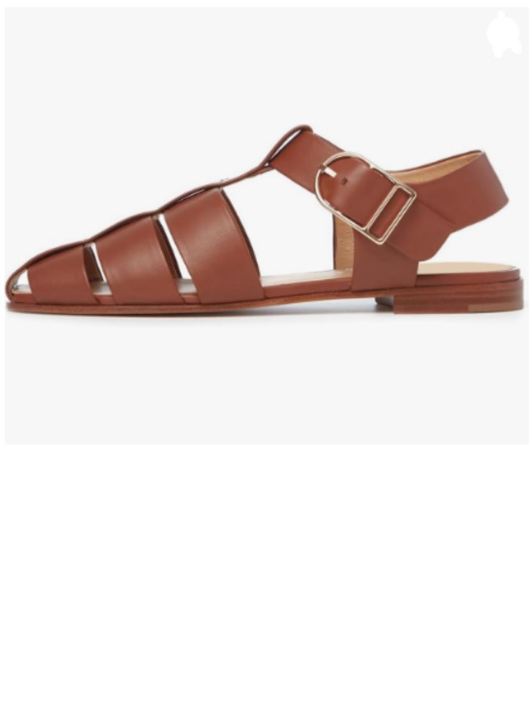 Fsj Brown Vintage Closed Toe Sandals Caged Comfort Adjustable Buckle Hollow Shoe
